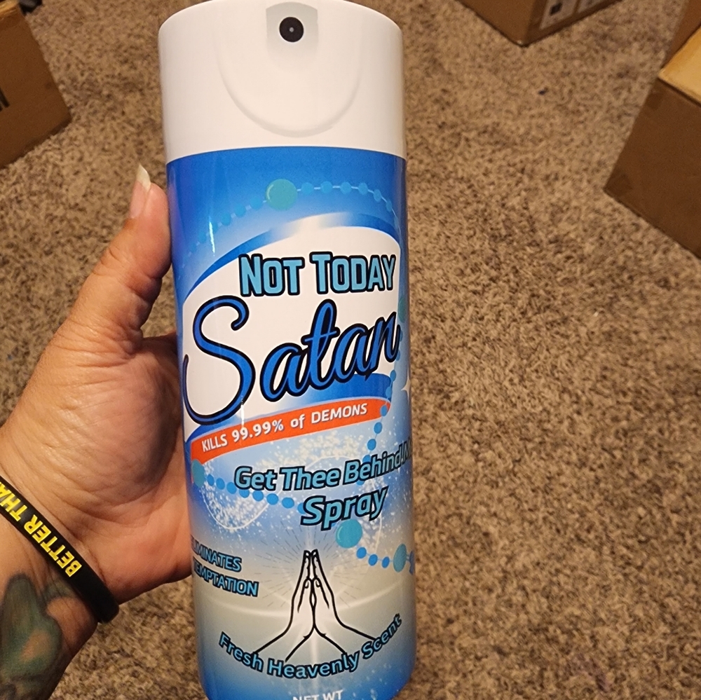 20oz Not Today Satan tumbler